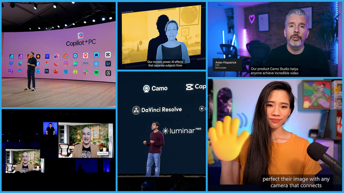 Microsoft Build 2024에서 카모가 선보이며, 개발팀도 몇몇 카메오로 등장했습니다. Camo being featured at Microsoft Build 2024, with the team putting in some cameo appearances.